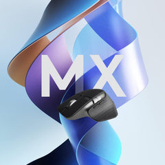 Logitech MX ergonomic mouse for productivity with advanced buttons and comfortable design