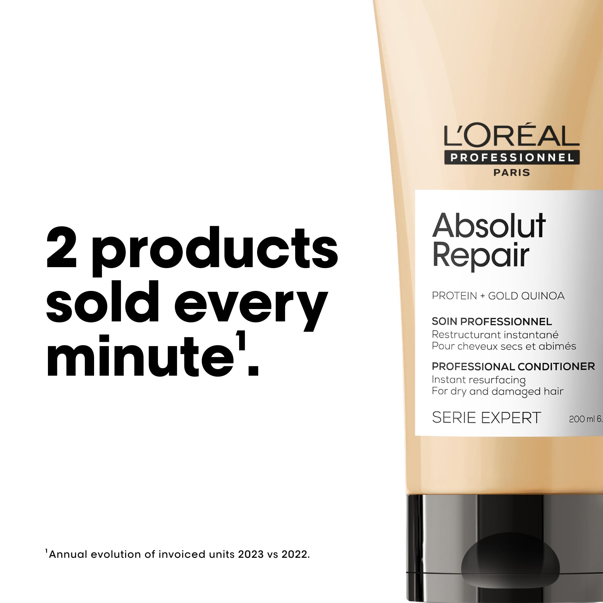 L'Oréal Absolut Repair Conditioner UAE in 200ml bottle for instant hair repair and nourishment