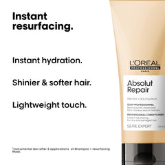 L'Oréal Absolut Repair Conditioner UAE in a 200ml tube for shiny and soft hair hydration