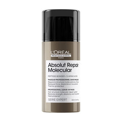 L’Oréal Absolut Repair Molecular Leave-In Mask in a 100ml bottle for hair restoration and protection