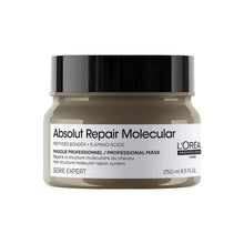 Hair repair rinse mask jar with black lid and beige label, 250 ml