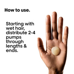 L'Oreal Absolut Repair Shampoo 500ml shown in a hand with usage instructions for application on wet hair