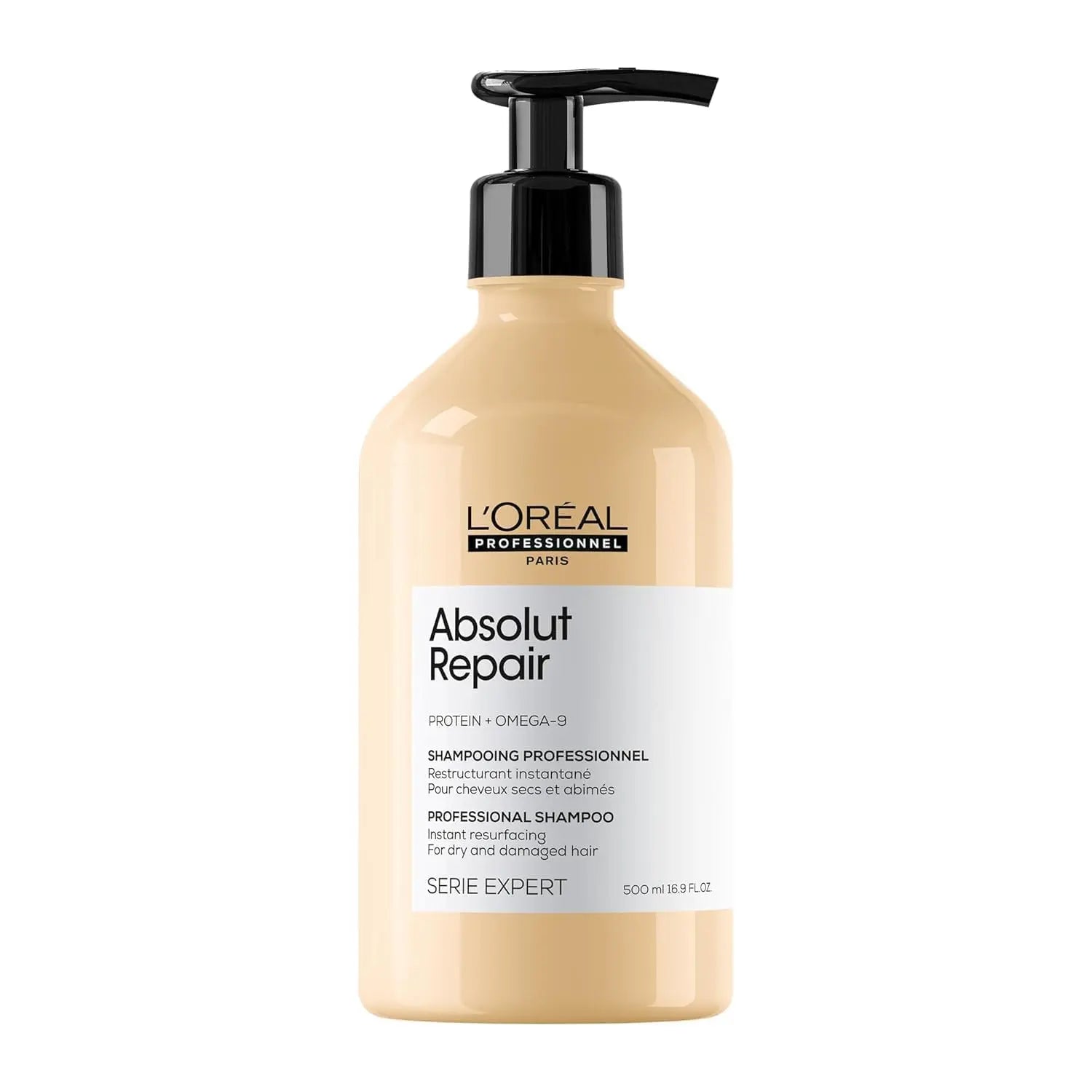 L'Oreal Absolut Repair Shampoo 500ml for restoring and strengthening damaged hair