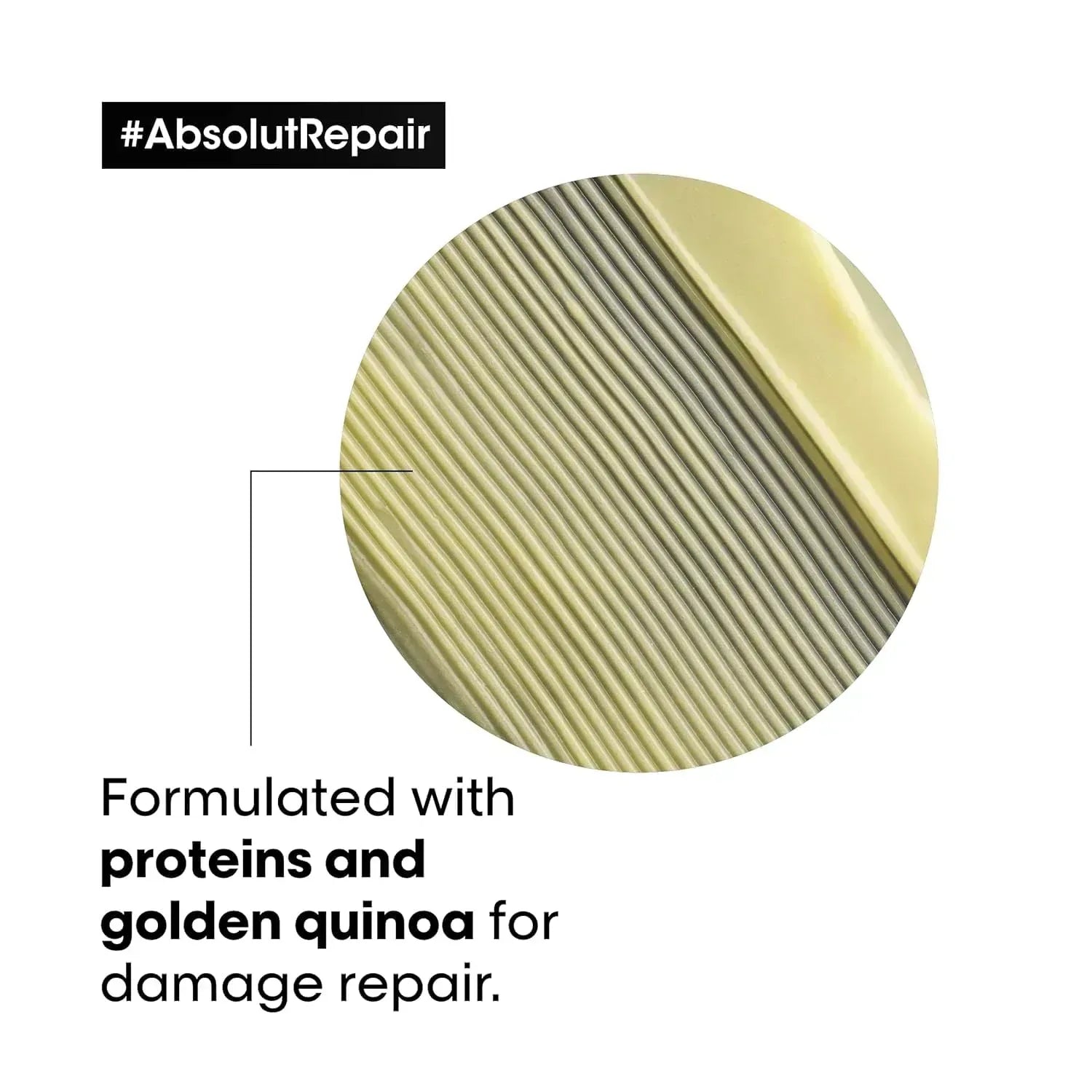 L'Oréal Professionnel | Absolute Repair Gold Mask | For Dry and Damaged Hair | Repairs and Moisturizes Dry and Damaged Hair | With Quinoa and Gold Protein | Serie Expert | 250 ml - Mumzar