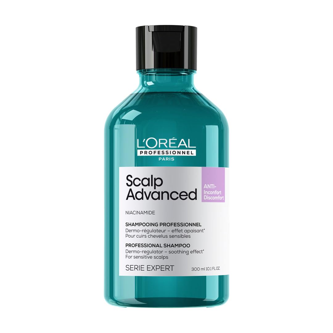 L'Oréal Professionnel Scalp Advanced Shampoo, 300ml, anti-discomfort shampoo for sensitive scalp