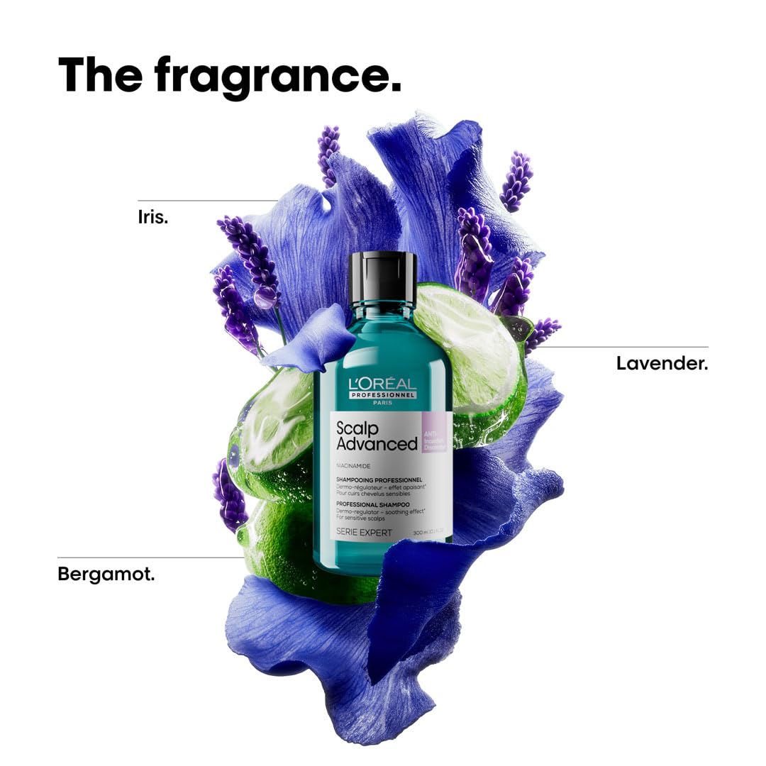 L'Oréal Professionnel Scalp Advanced Anti-Discomfort Shampoo for Sensitive Scalp with floral fragrance