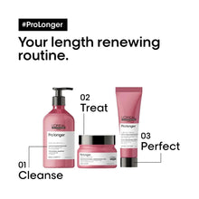 Pro Longer routine set: pink pump cleanser bottle, jar, and cream tube