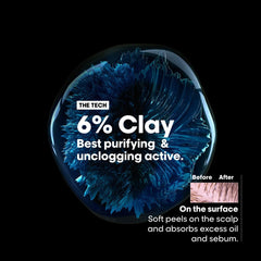 L'Oréal Professionnel anti-oil hair mask with 6% clay for purifying scalp and absorbing excess oil