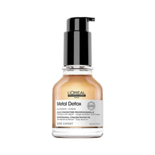 L'Oréal Professionnel Metal Detox concentrated oil bottle with black pump, 50 ml