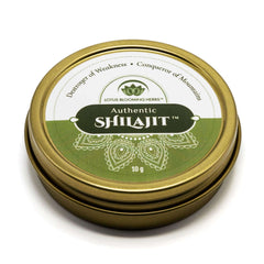 Lotus Blooming Herbs Authentic Shilajit 10g tin with green label pure Himalayan shilajit resin