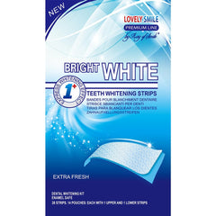 RAY OF SMILE Bright White Lovely Smile premium teeth whitening strips UAE extra fresh blue box showing strip