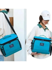 Huitich stylish lunch box bag UAE in turquoise, perfect for meal prep on-the-go