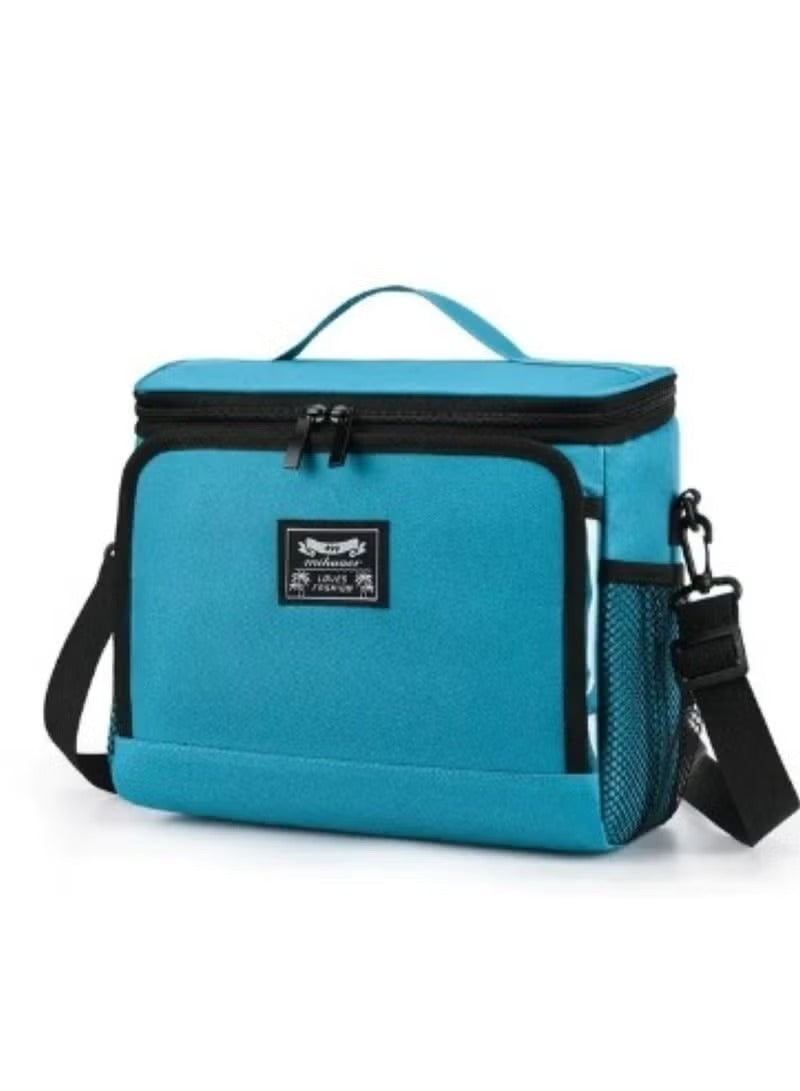 Huitich Blue Lunch Box Bag UAE with Insulated Interior and Adjustable Shoulder Strap