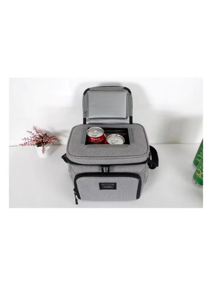 Huitich grey lunch box bag UAE with insulated interior for keeping food and drinks cool