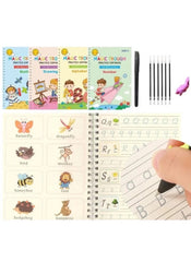 Mumzar magic calligraphy copybook set with practice books, markers, and tracing pages for kids