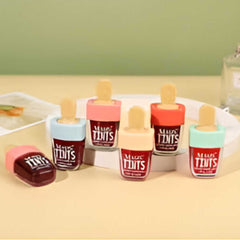 Huitich long lasting lip gloss pack with six colorful shades in small bottles with pastel caps