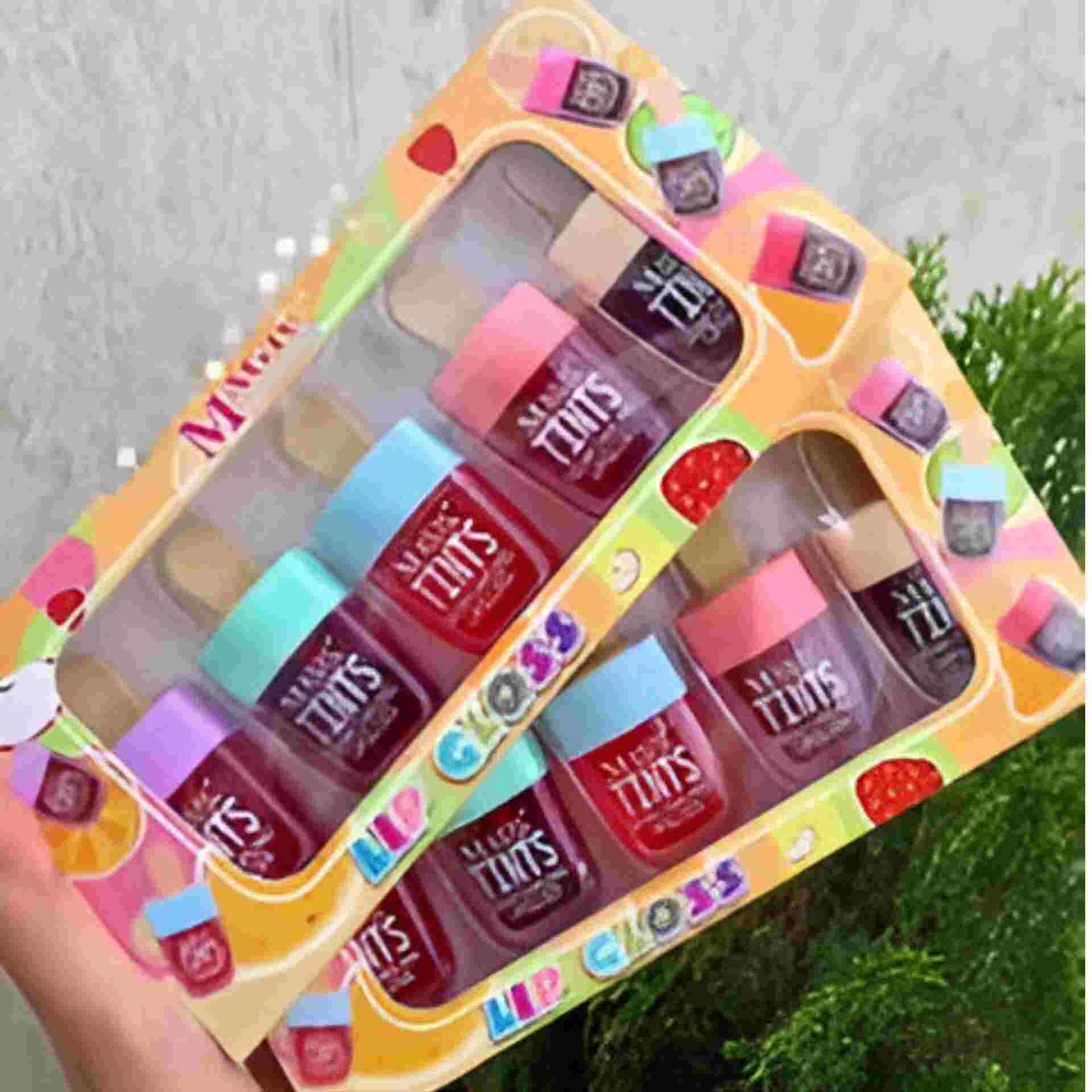 Huitich long lasting lip gloss pack with multiple vibrant shades in colorful packaging