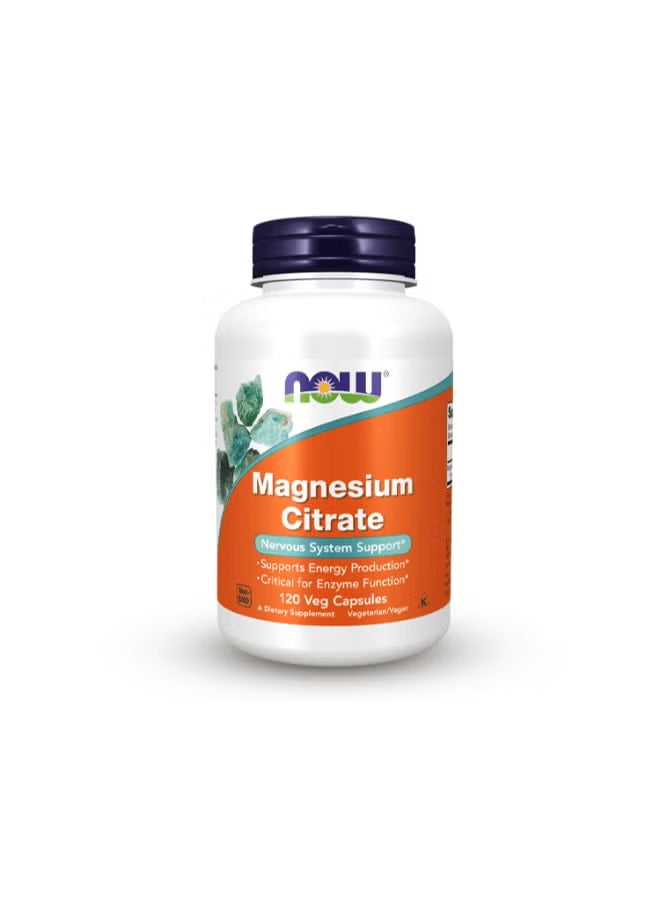 Now Foods Magnesium Citrate capsules UAE for nerve system support and energy production