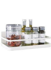Huitich magnetic kitchen rack holding spice jars and bottles for organized kitchen storage