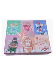 Huitich makeup and accessory kit for girls with colorful cartoon-themed storage case