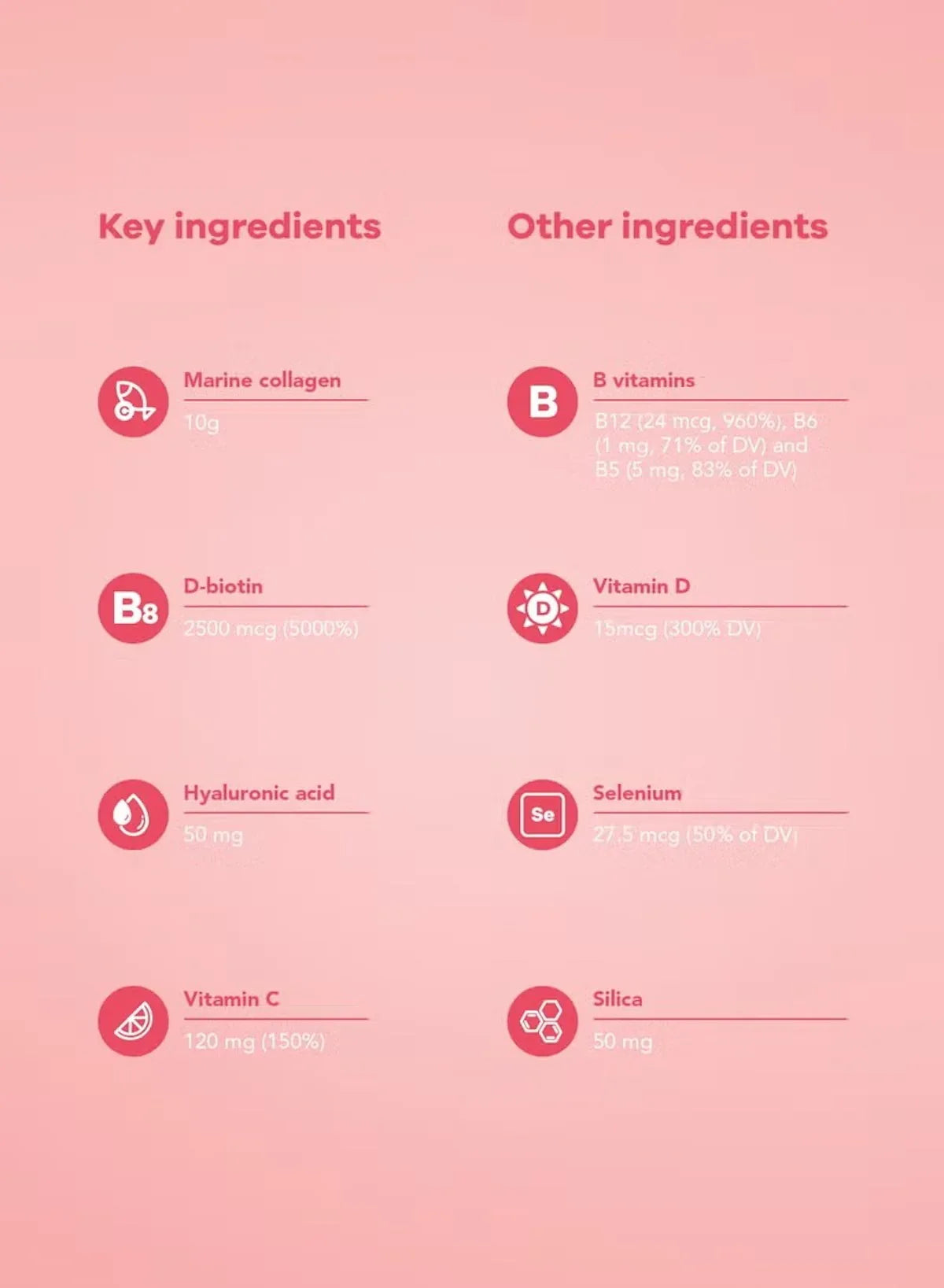 Marine Collagen Shots – 10g Marine Collagen with Hyaluronic Acid, Biotin & Vitamin C | Hair, Skin & Nails Support | Sugar-Free Berry Flavour | 20 x 25ml Vials - Mumzar