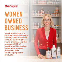 MaryRuth Organics Showcase featuring liquid multivitamin for hair growth with founder MaryRuth Ghiam