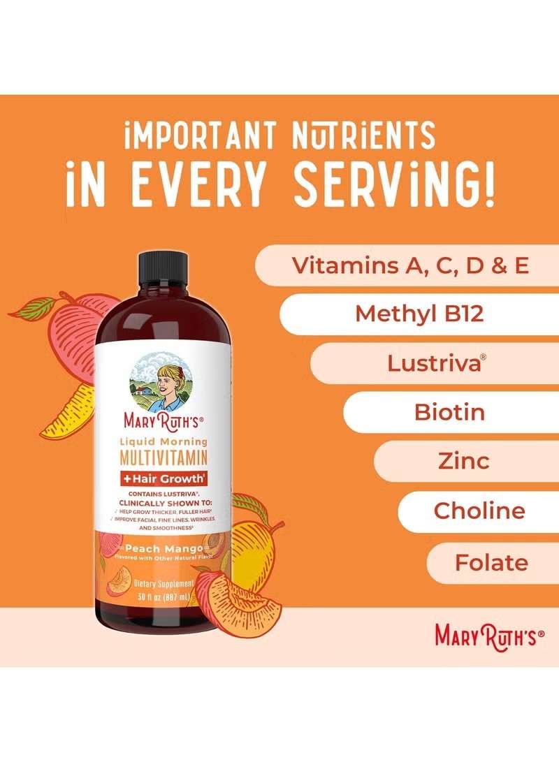 MaryRuth’s liquid multivitamin UAE in Peach Mango flavor with essential nutrients and vitamins for daily health