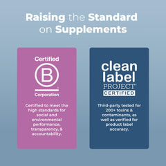 MaryRuth Organics image showing certification badges and clean label text for lymphatic support drops