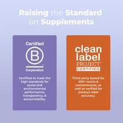 MaryRuth Organics women's hair growth supplement certifications for quality and transparency