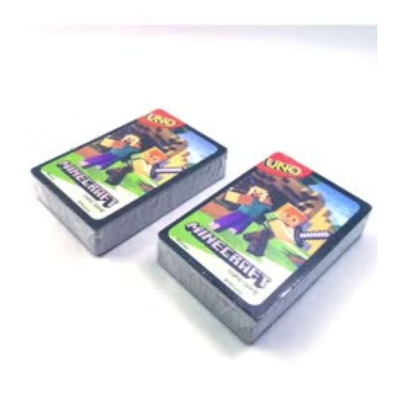 Huitich Minecraft UNO card game packs featuring Minecraft characters on the box cover