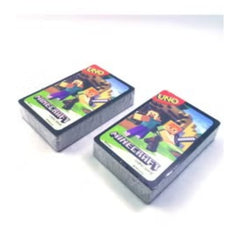 Huitich Minecraft UNO card game packs featuring Minecraft characters on the box cover
