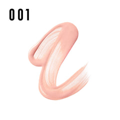 Swatch of Max Factor Miracle Prep primer SPF 30 in shade 001 showing soft pink creamy texture