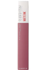 Maybelline SuperStay Matte Ink lipstick in mauve rose slim rectangular tube with white cap