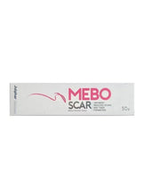 Mebo Scar ointment box, 50g, front label with red MEB0 mark