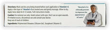 Scar gel box back with directions and ingredient list