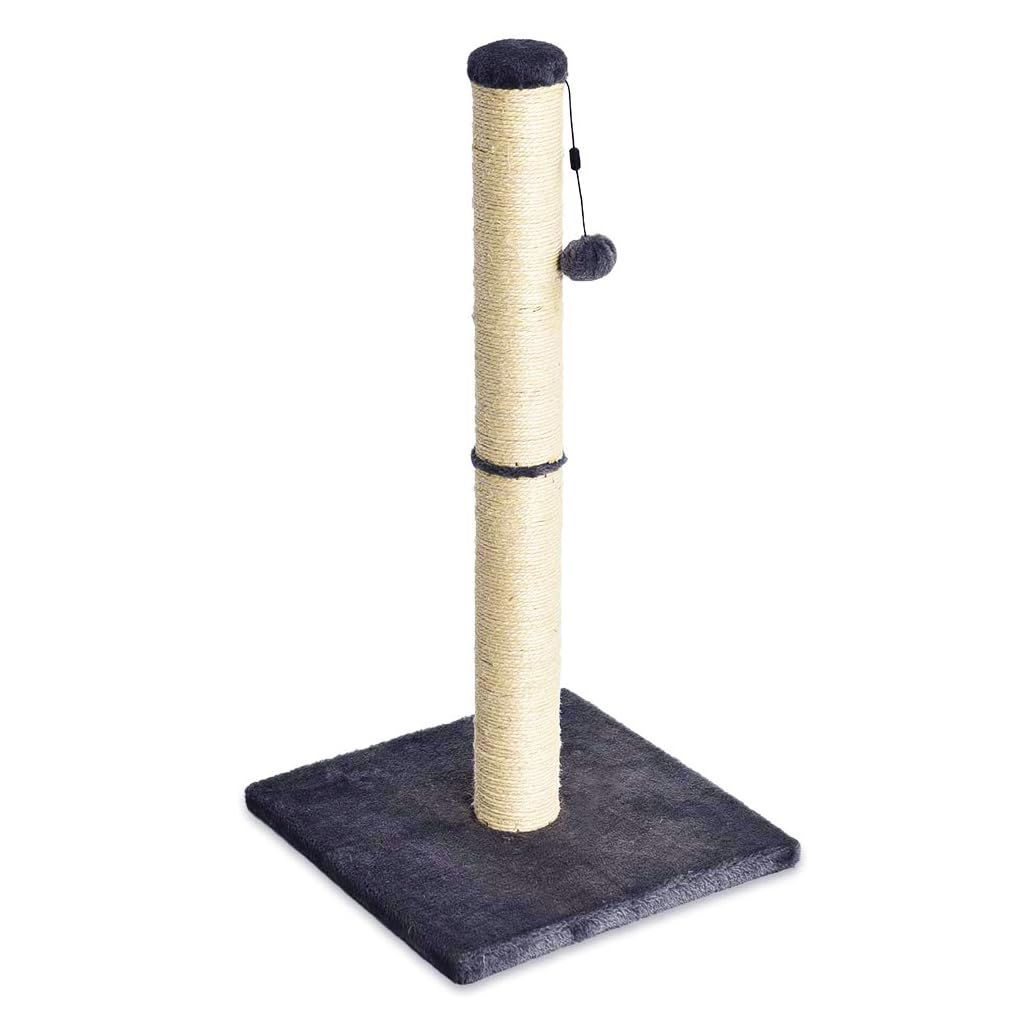 Huitich medium cat scratching post with sisal rope and plush base for sturdy support