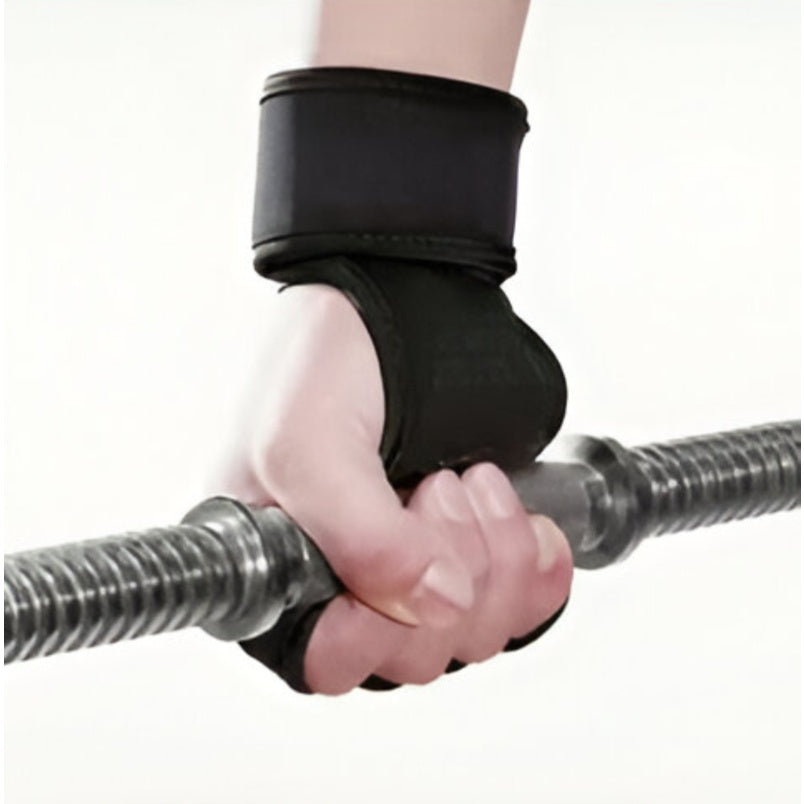 Huitich medium fitness gloves for men and women gripping a barbell for weightlifting