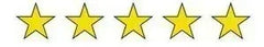 Five gold stars rating for Mumzar Xiaomi Black Shark 5 original battery product listing showing top customer satisfaction