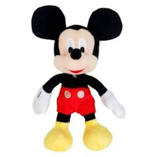 Inflatable Mickey Mouse character in black top with red shorts and yellow shoes, front view