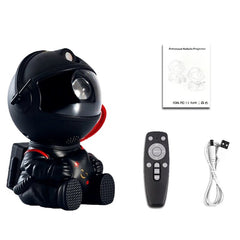 Huitich mini astronaut projector galaxy light with remote control, USB cable, and user manual
