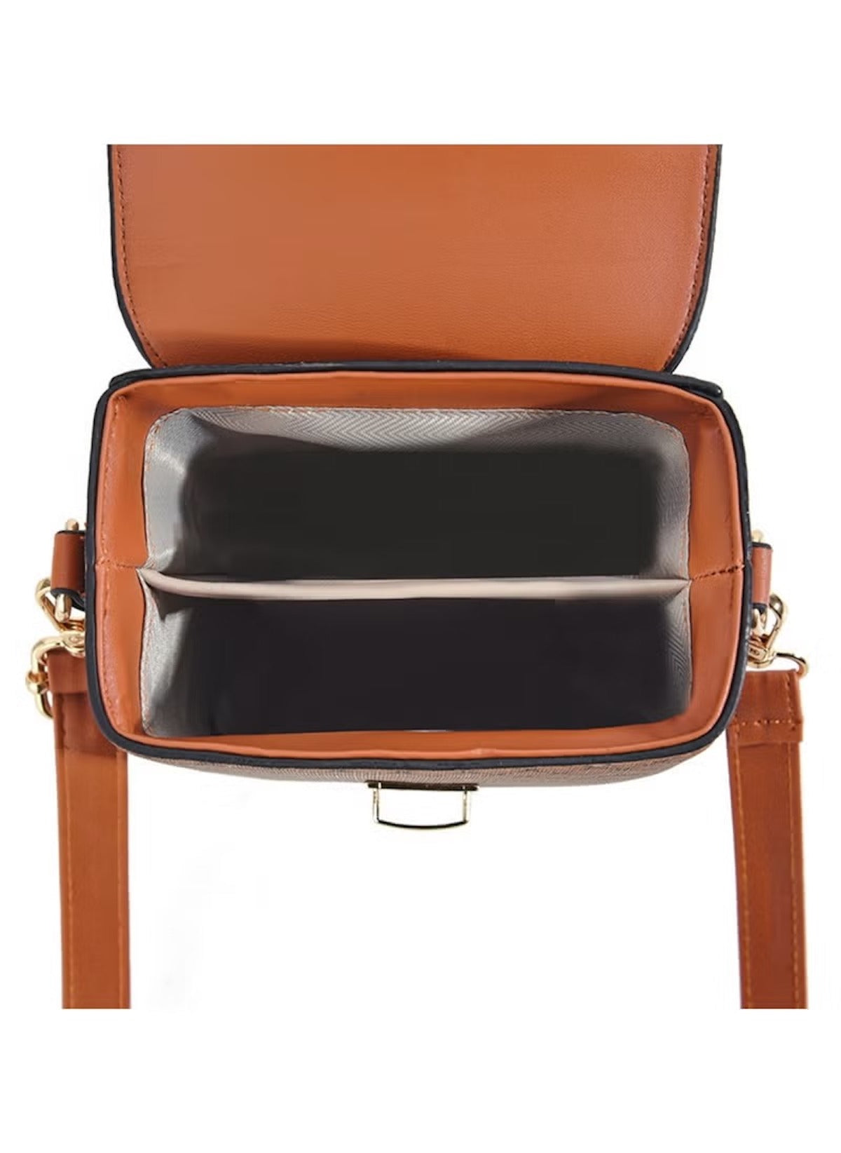 Huitich 13x8x17 cm mini bag for ladies crossbody bag with brown leather and adjustable strap
