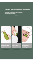 Mumzar mini sun umbrella pocket size designed for easy portability and small bag compatibility