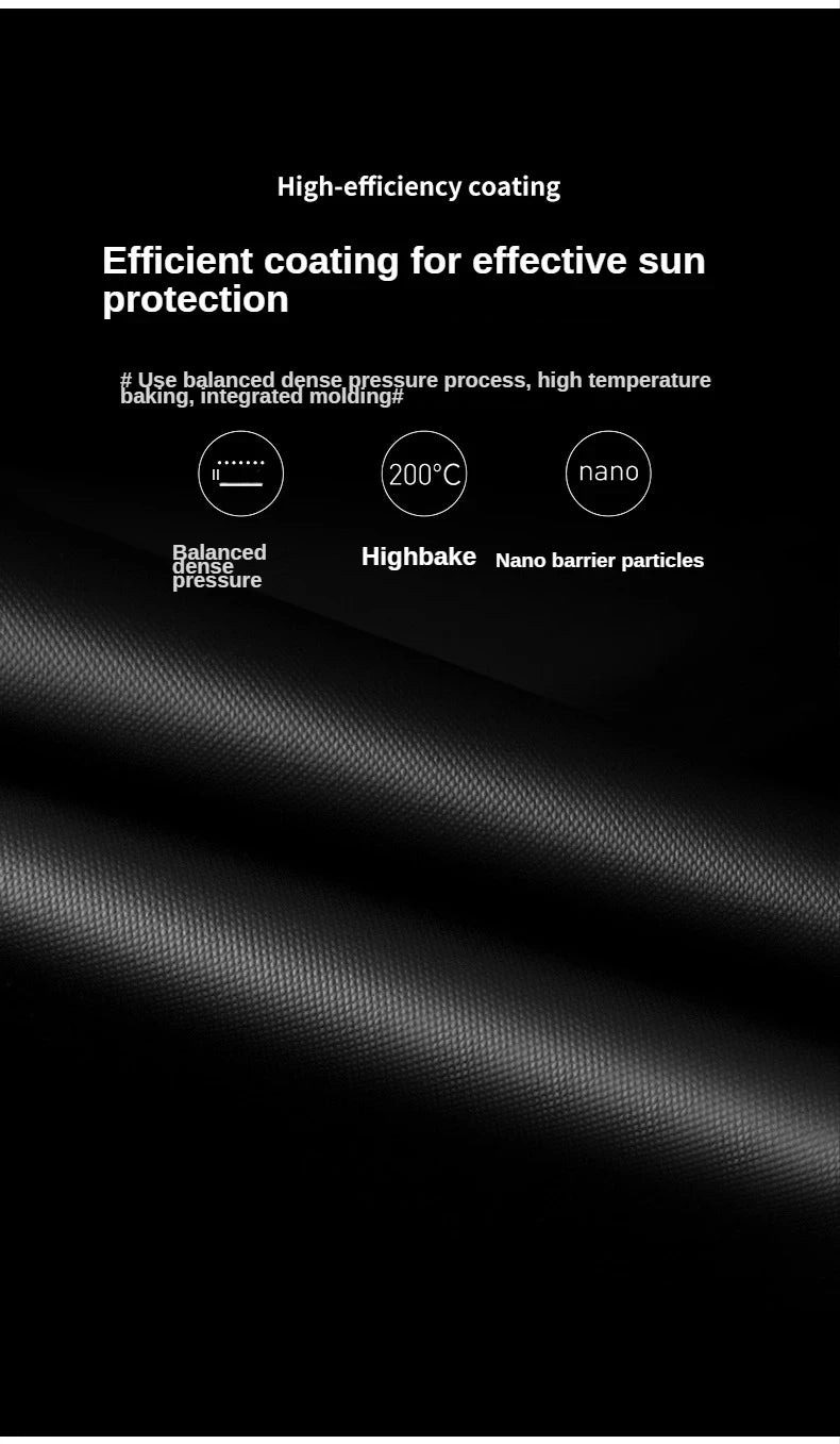 High-efficiency coating design for mini sun umbrella pocket size with effective sun protection features