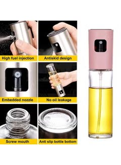 Modern Glass Olive Oil Spray Bottle & Vinegar Sprayer: Leak-Proof Design for Mess-Free Cooking - Mumzar.com