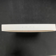 MOMMED HCG midstream pregnancy test slim white sealed cardboard box on black background top view