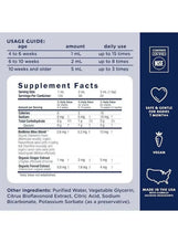 Baby gripe water supplement facts and usage guide label panel