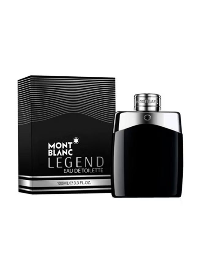 Mont Blanc Legend for Men 100ml Eau de Toilette in sleek black bottle with luxurious packaging