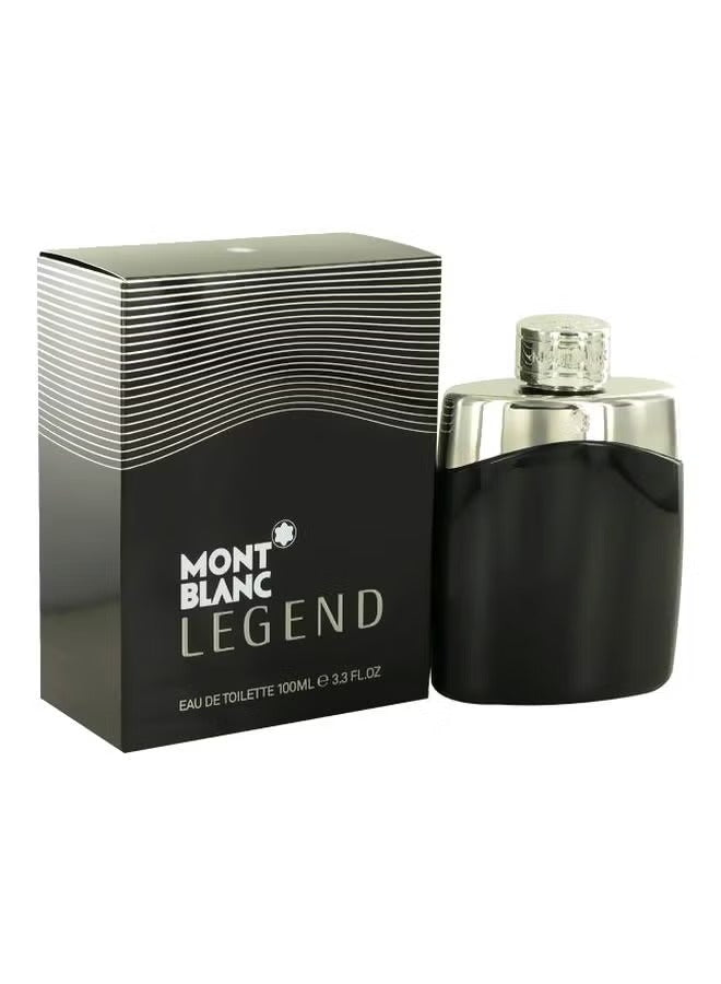 Mont Blanc Legend for Men 100ml Eau de Toilette in a sleek black bottle with a stylish box