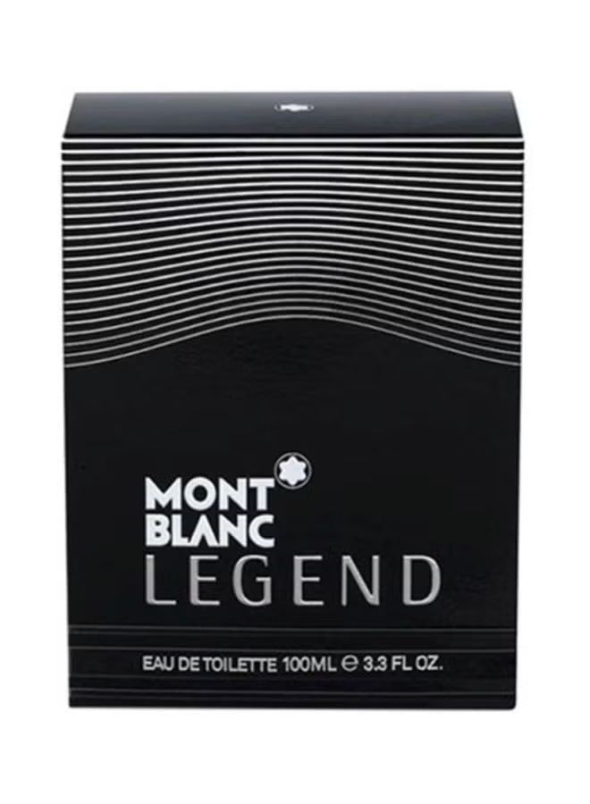 Mont Blanc Legend for Men 100ml Eau de Toilette Box with Elegant Black and Silver Design