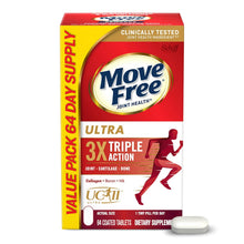 Move Free Ultra 3X Triple Action value pack box, 64 day supply, coated tablets